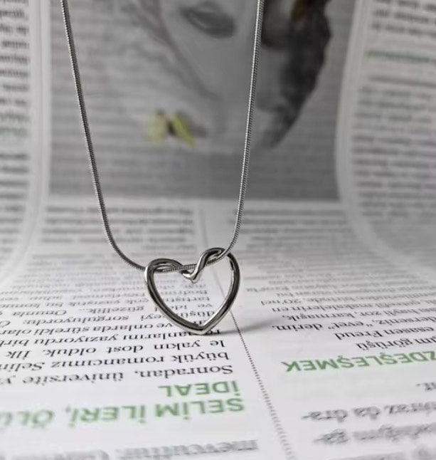 Valentina | Collier en acier inoxydable - pendentif cœur - Actoshine Réunion