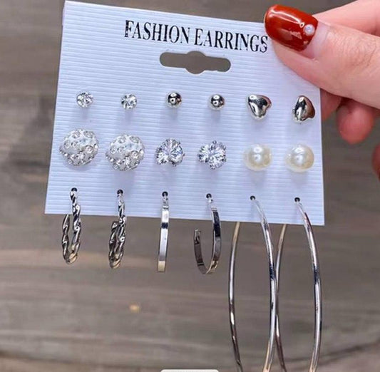 Cyrielle | Boucle d'oreille - 9 paires - Actoshine Réunion