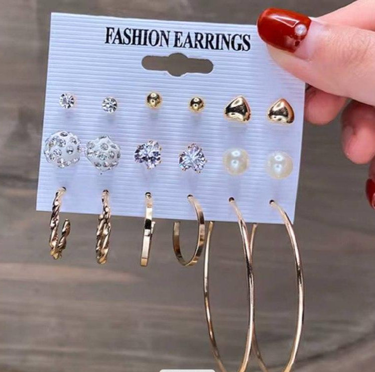 Catalina | Boucle d'oreille - 9 paires - Actoshine Réunion