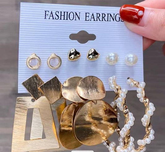 Adriana | Boucle d'oreille - 6 paires - Actoshine Réunion