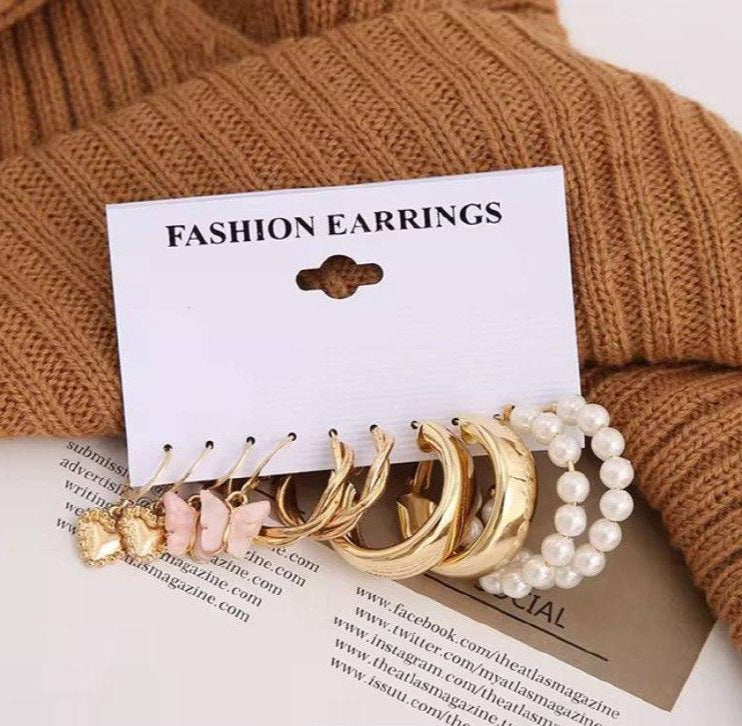 Megan | Boucle d'oreille - 5 paires - Actoshine Réunion