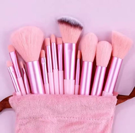 Ensemble de Pinceaux Maquillage Premium (13 pièces) – Douceur Absolue & Finition Parfaite