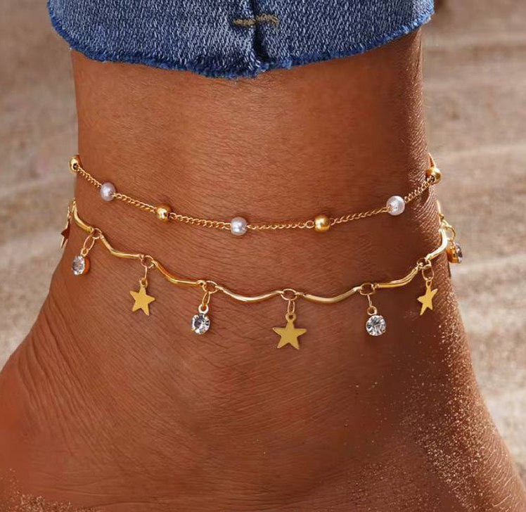 Elodia | Chaîne de cheville - Acier inoxydable