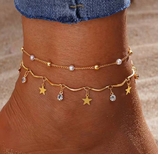 Elodia | Chaîne de cheville - Acier inoxydable