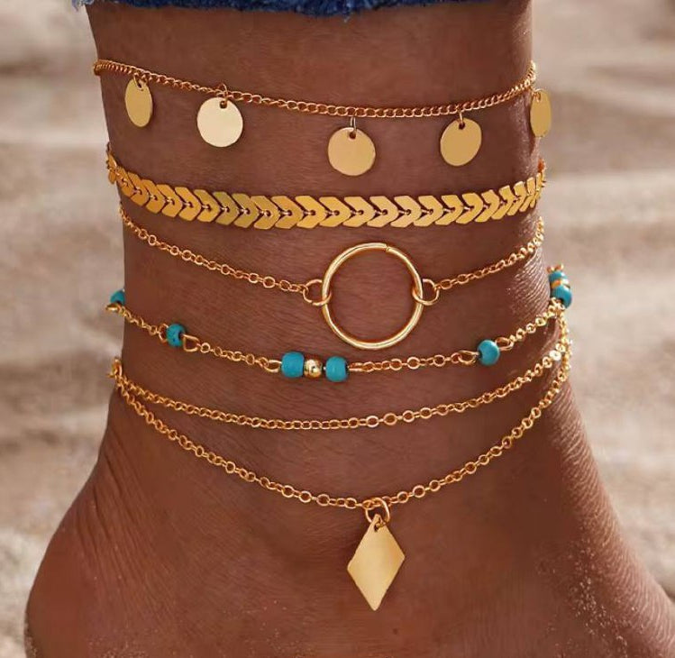 Jasmina | Chaîne de cheville - Acier inoxydable