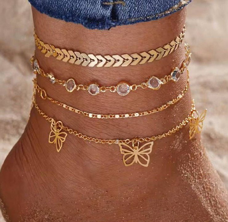 Macha | Chaîne de cheville - Acier inoxydable