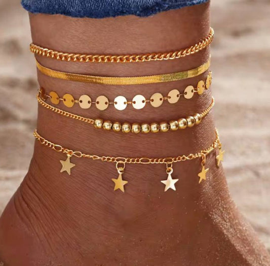 Altaïr | Chaîne de cheville - Acier inoxydable