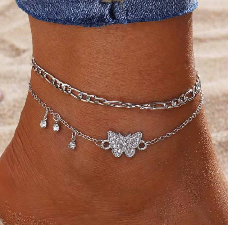 Gabrielle | Chaîne de cheville - Acier inoxydable