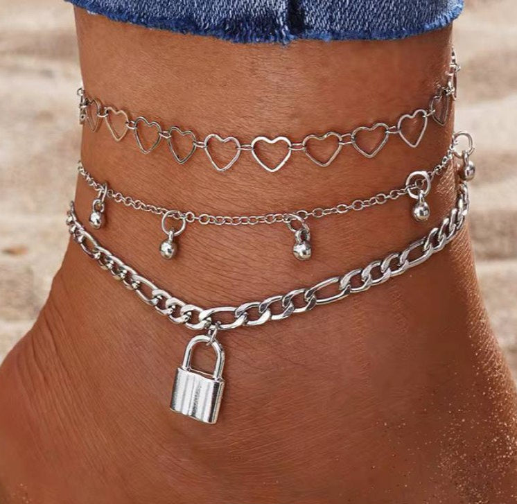 Alice | Chaîne de cheville - Acier inoxydable